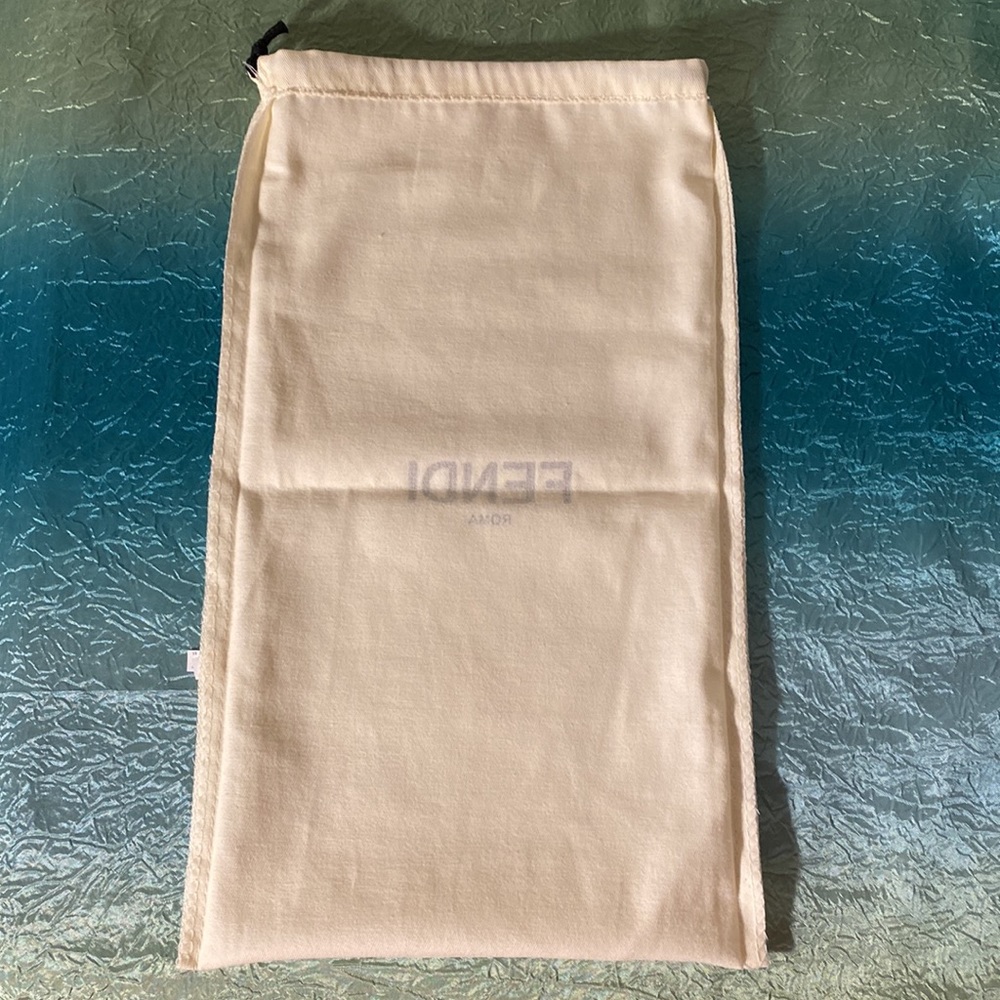 Authentic Fendi Designer Draw String Dust Bag - image 7